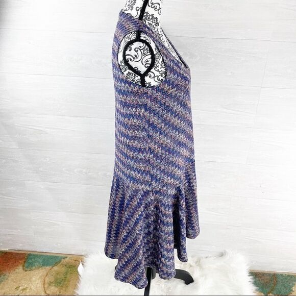 Anthropologie Maeve Westwater Chevron Sleeveless Knit Dress - Picture 7 of 11